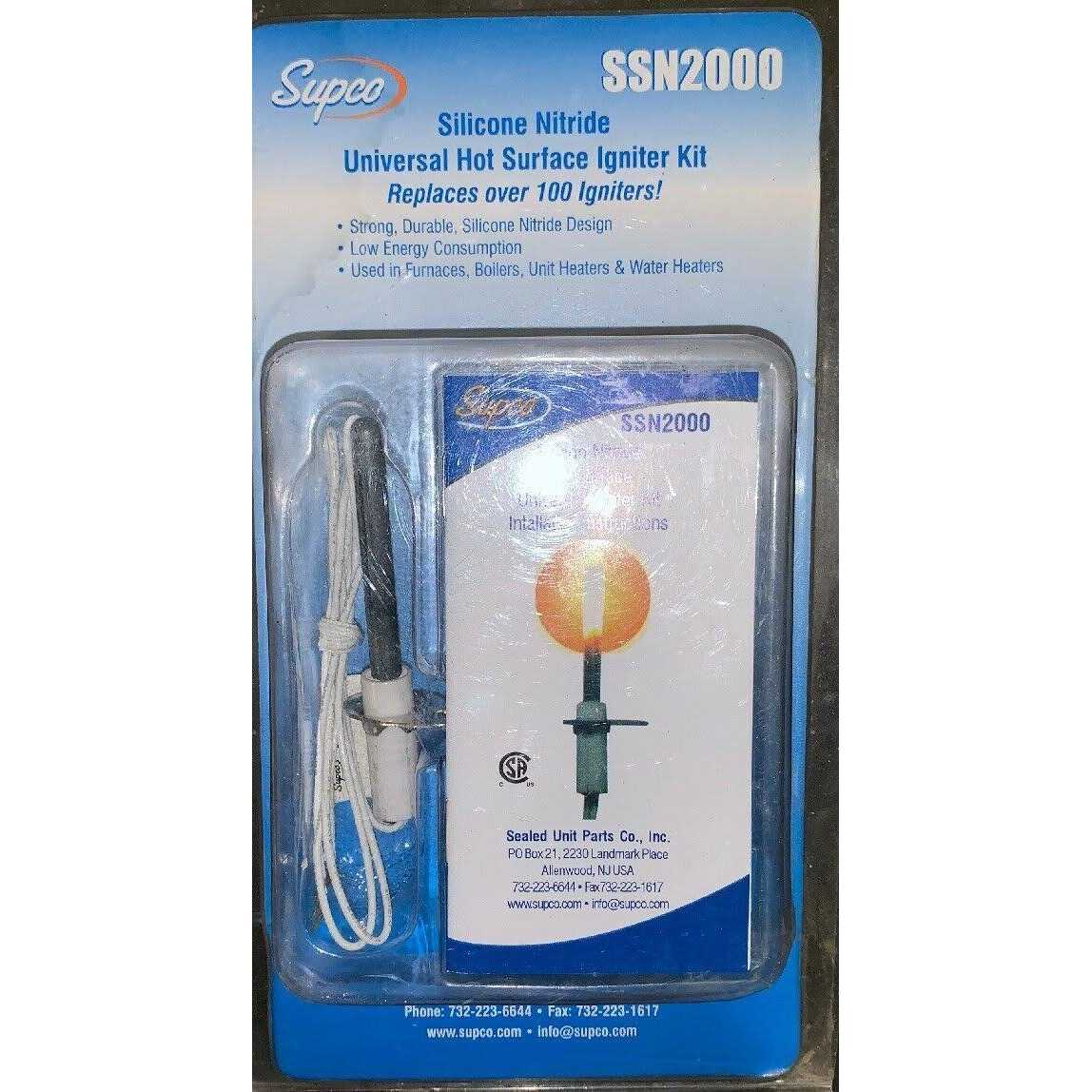 Supco SSN2000 Universal Silicon Nitride Igniter - Image 2