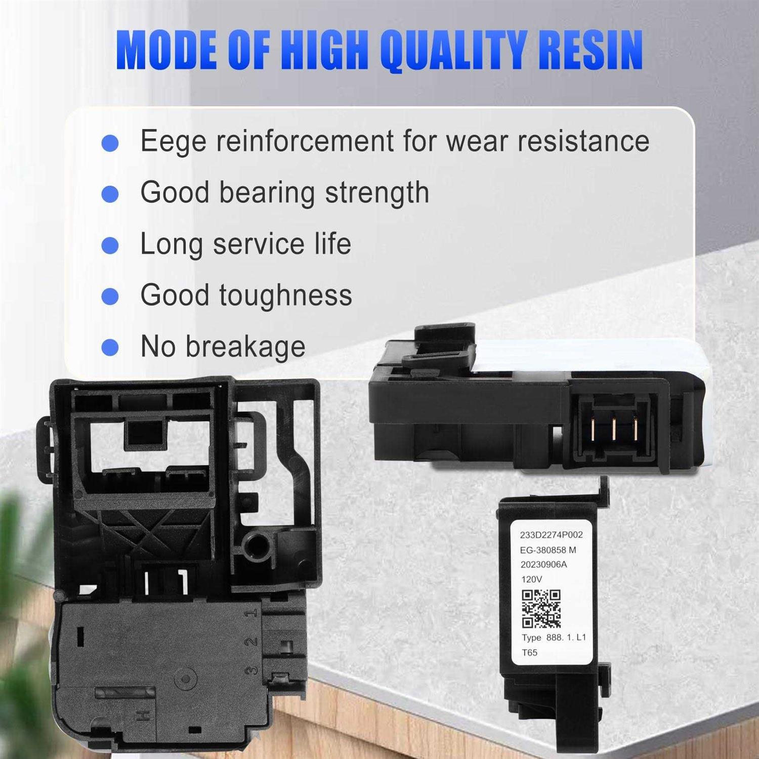 WH01X27954 Washer Lid Lock Switch Replaces WH01X24114 WH01X26114 EG-380843 M - Image 5