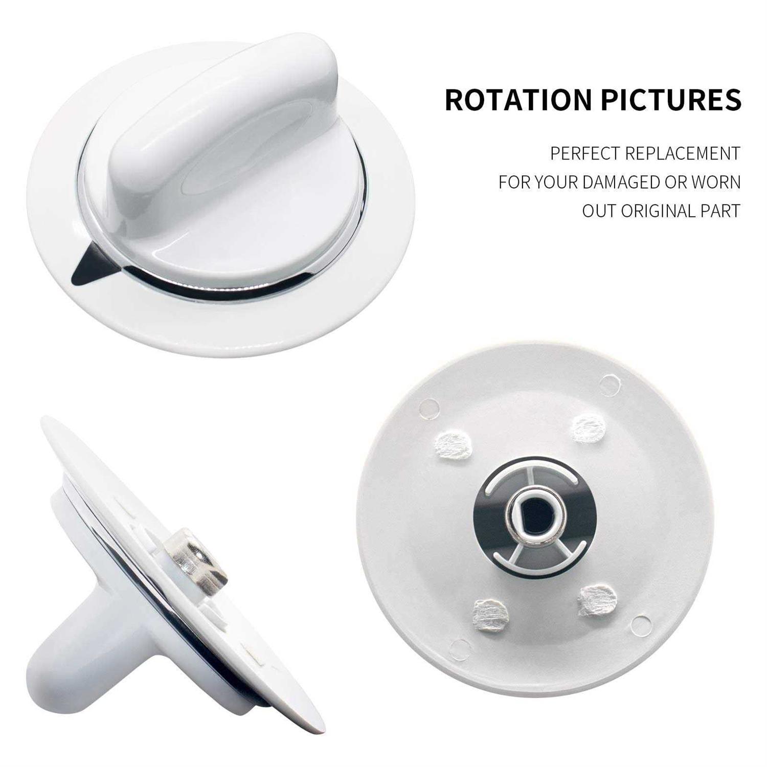 Unbreakable WE1M654 Dryer Timer Knob with Reinforced Metal Ring Replacement Part by Sikawai for G-E Hot-point - Image 2