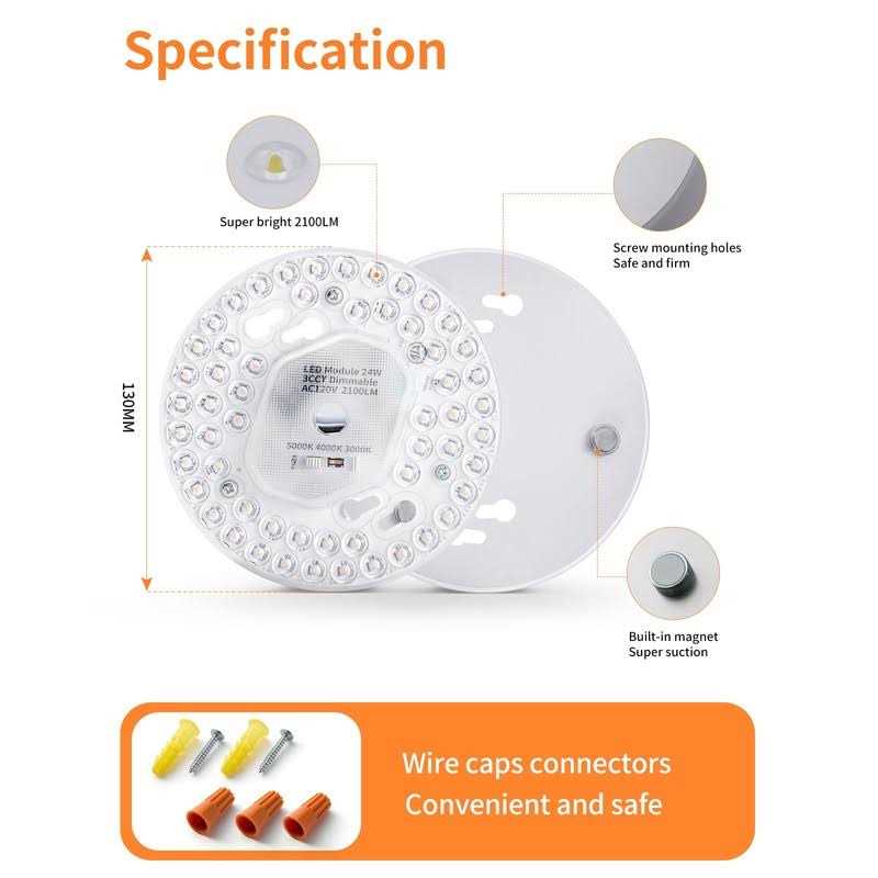 Tomosu Ceiling Fan Replacement Dimmable 3CCT 3000K/4000K/5000K - Image 2