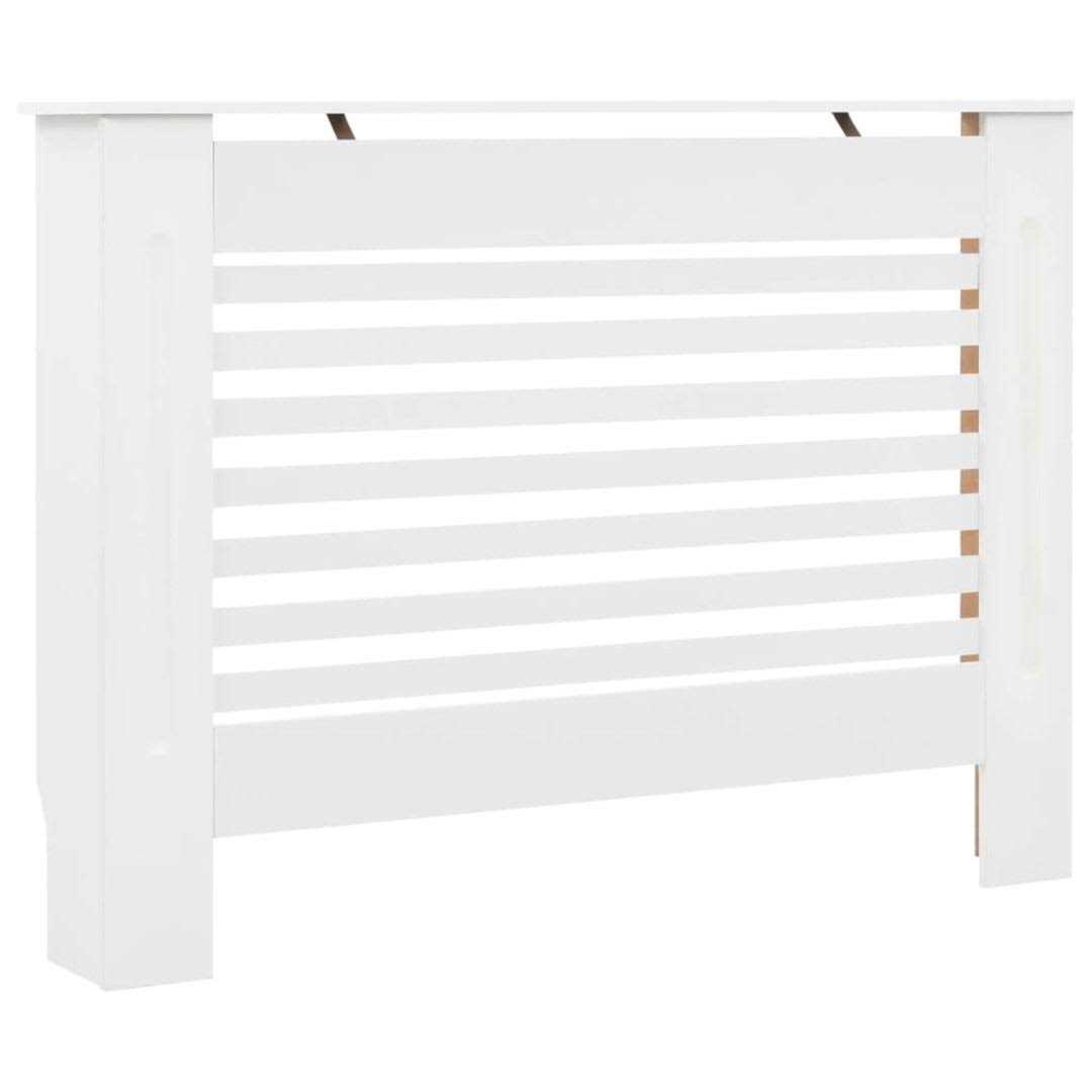 vidaXL Radiator Cover White 44.1×7.5×32.1 MDF - Image 2