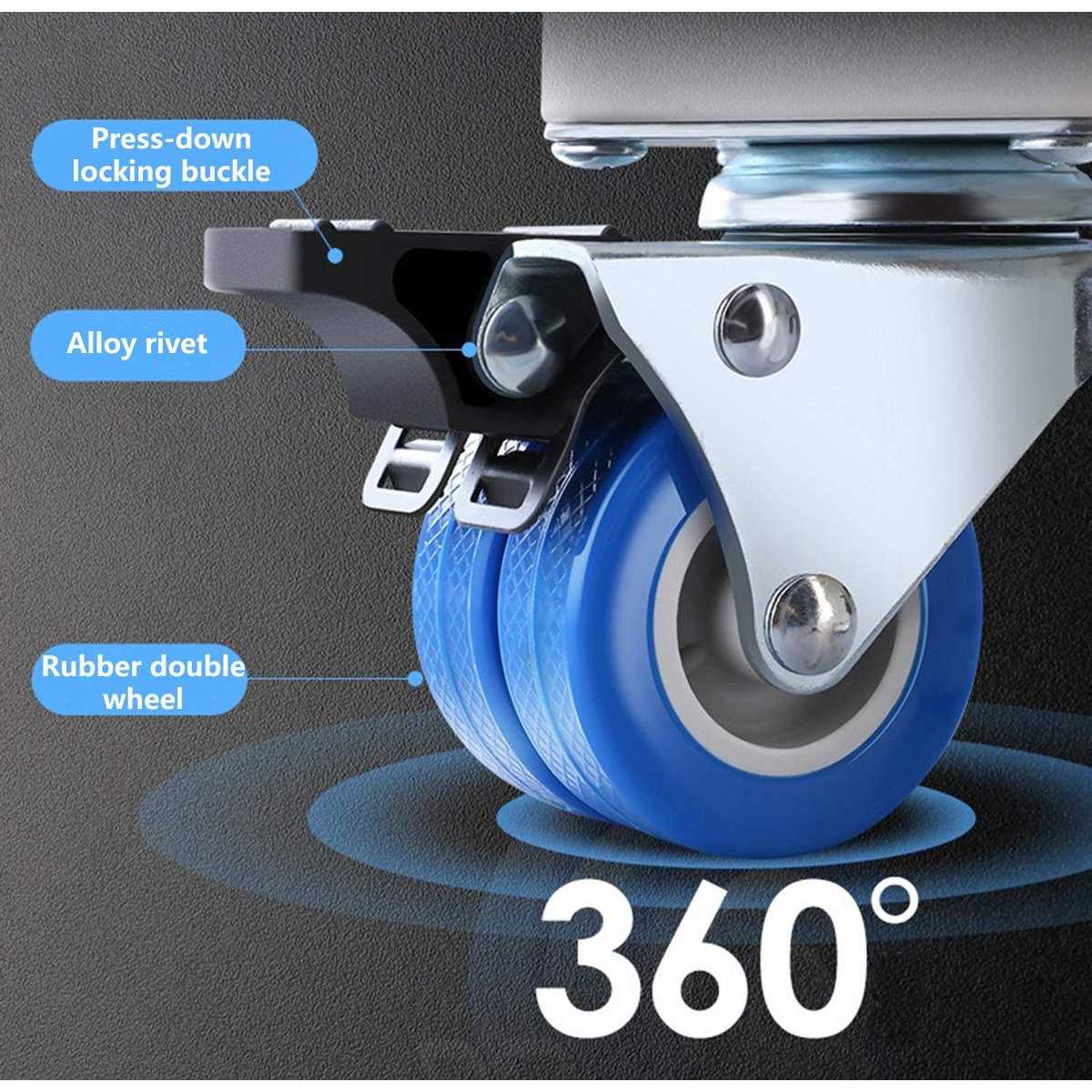 Washing Machine Stand Kalimdor Multi-functional Movable Adjustable Base Mobile Roller with 4×2 Locking Rubber Swivel Wheels for Washing Machine - Image 3