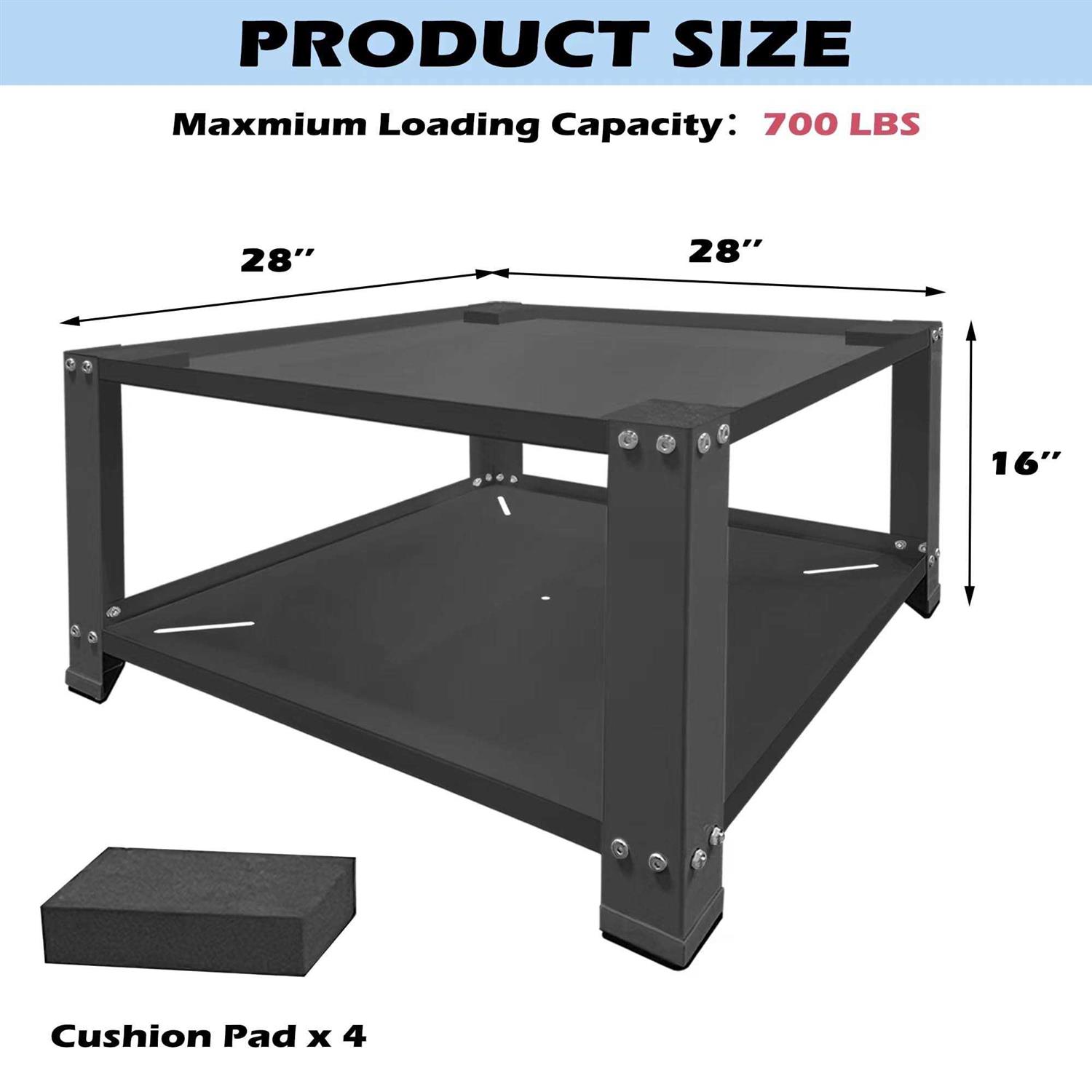 Royxen Laundry Pedestal 28 Wide Universal Fit 700lbs Capacity Washing Machine Base Stand Dryer Base Platform Heavy Duty with 16 Height - Image 3