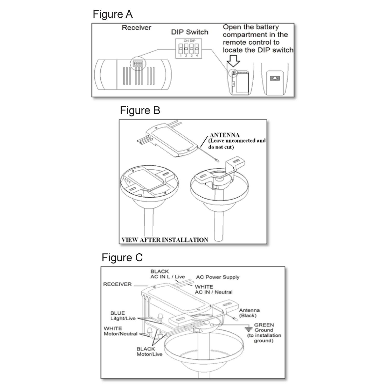 River of Goods 3-Speed Ceiling Fan Handheld Remote Control and Receiver Kit - Image 3