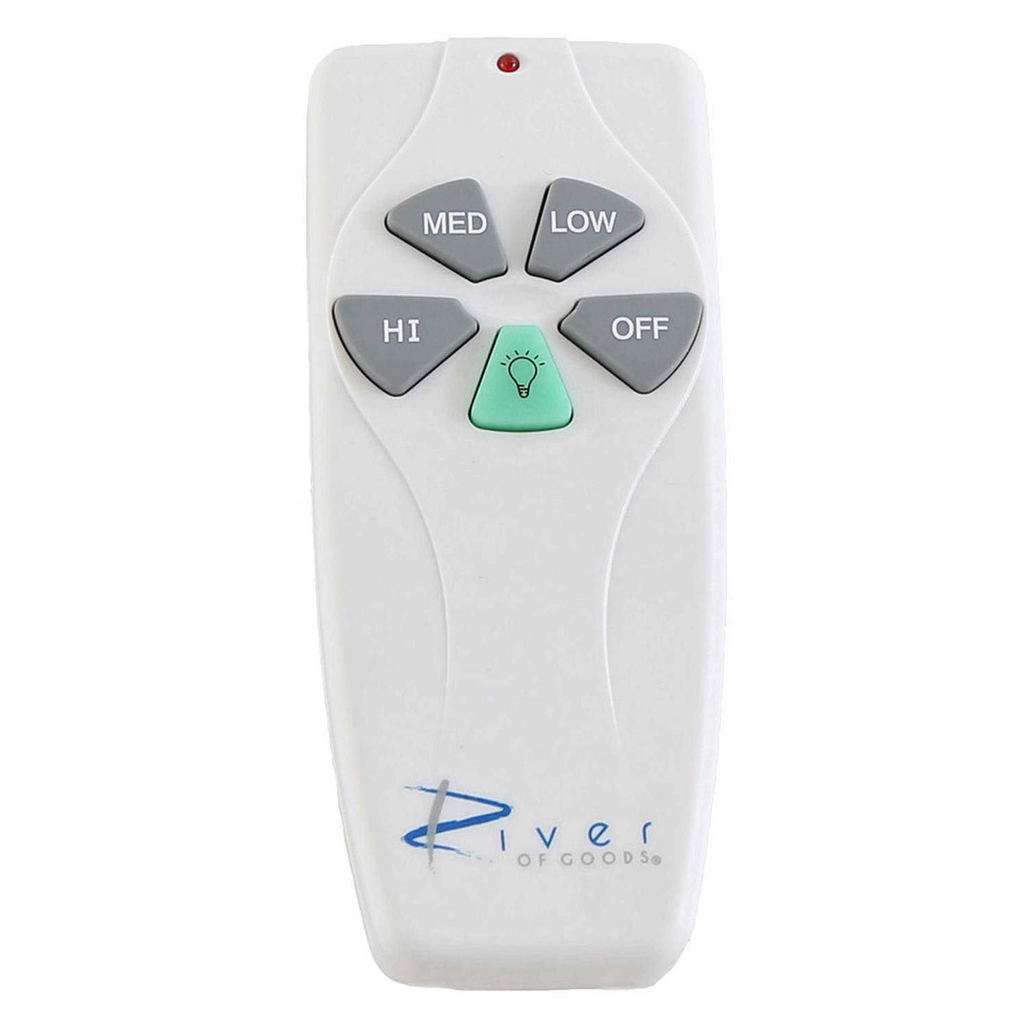 River of Goods 3-Speed Ceiling Fan Handheld Remote Control and Receiver Kit - Image 4