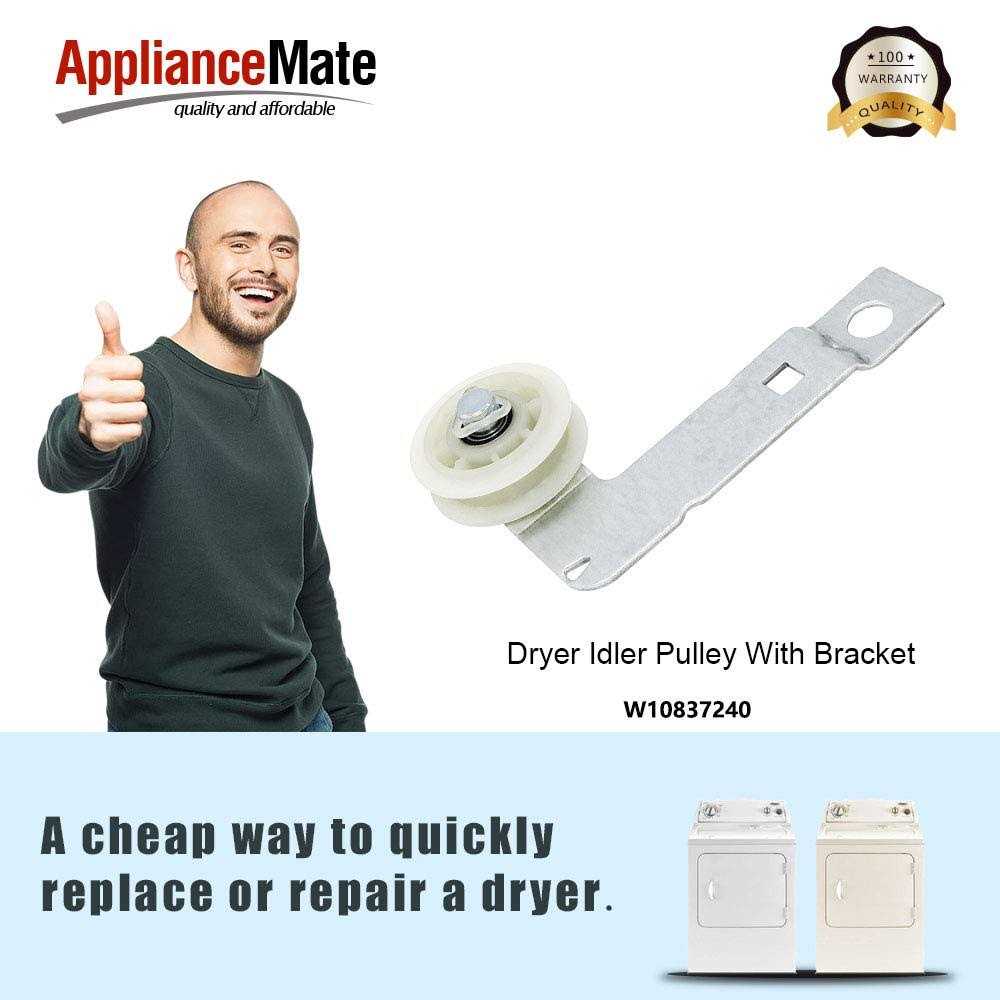 Whirlpool Idler Pulley Assembly W10837240 - Image 5
