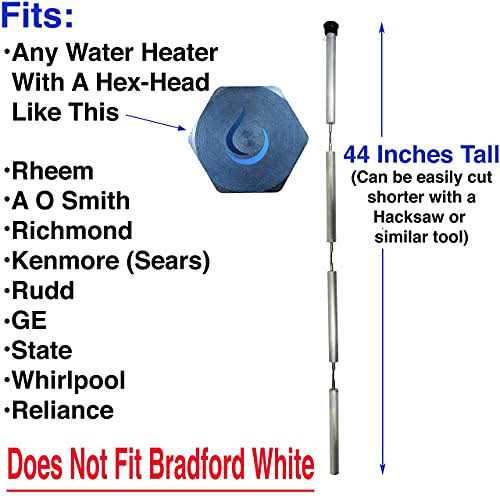 Rotten Egg Odor Fix About Fluid Michigan Complete Kit,Aluminum/Zinc Anode Rod for Water Heater - Image 3