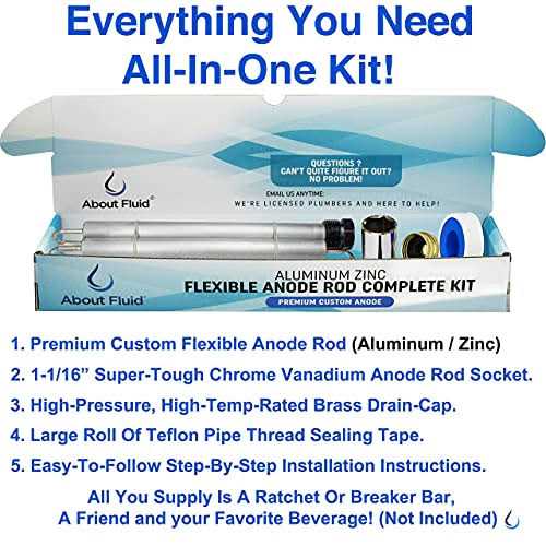 Rotten Egg Odor Fix About Fluid Michigan Complete Kit,Aluminum/Zinc Anode Rod for Water Heater - Image 5