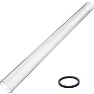 SUMNEW Patio Heater Glass Tube Replacement 49.5 x 4 Patio Heater Replacement Parts with Ring
