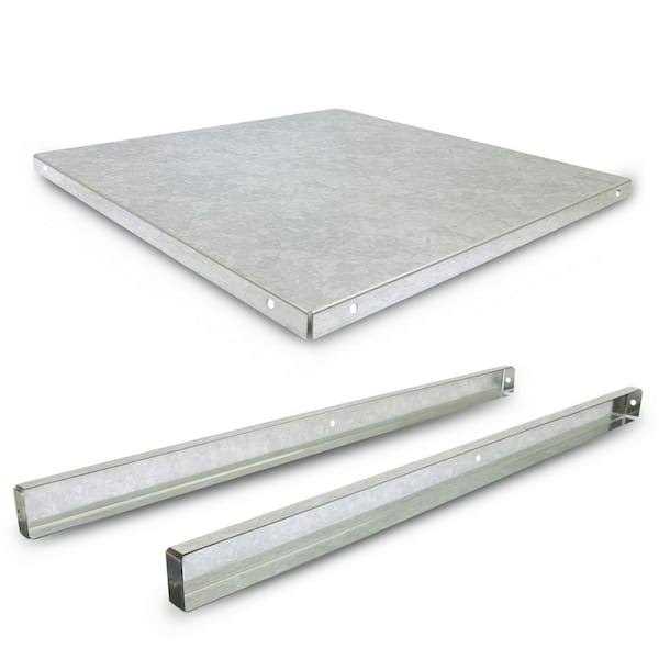 The Plumber’s Choice Square Water Heater Stand in Galvanized Steel - Image 2