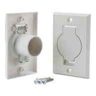 Standard Central Vacuum Inlet Valve Plate White for Beam Central Vac Designed to