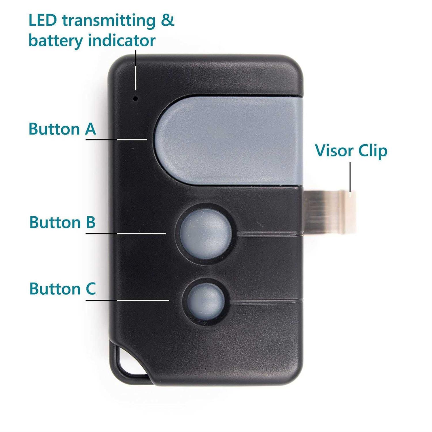 Solidremote 2 Replacement For Sears Craftsman Liftmaster Chamberlain 371lm 971lm 81lm 891lm 893max Garage Door Opener Remote - Image 3