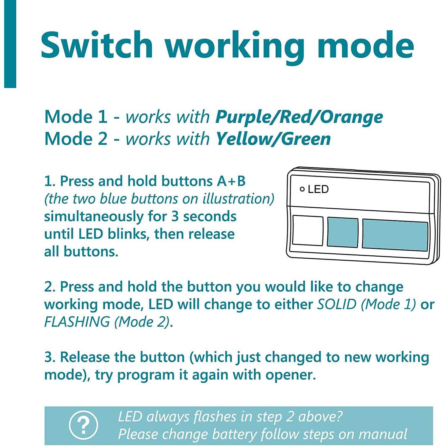 Solidremote 371lm 373lm 971lm 973lm for Chamberlain Liftmaster Garage Door Opener Remote - Image 2