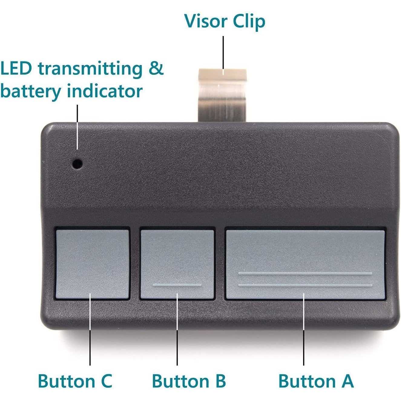 Solidremote 371lm 373lm 971lm 973lm for Chamberlain Liftmaster Garage Door Opener Remote - Image 5