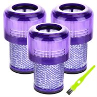 V12 Filter for Dyson 3 Pack Filter Replacement for Dyson V12 Detect Slim Absolute Vacuum Cleaner Washable Replacement Filter V12 for Dyson Replace #