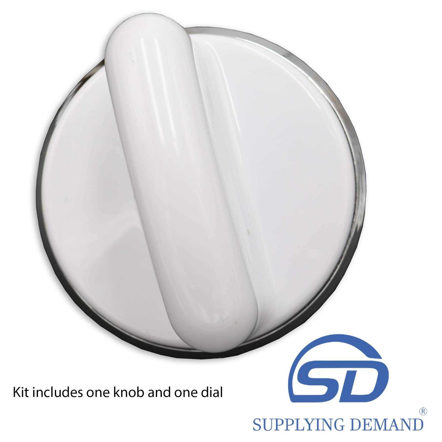 Supplying Demand WH01X10310 WH11X10049 Clothes Washer Control Knob & Timer Dial Plate Replacement Kit - Image 2