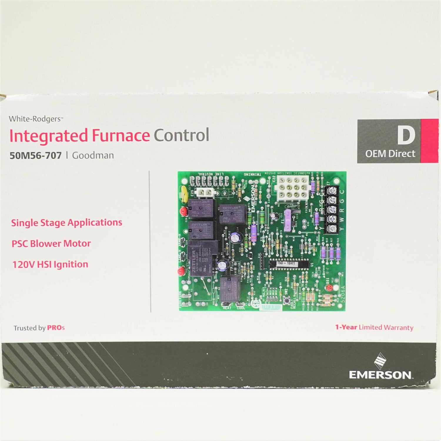 White-Rodgers 50M56-707 Integrated Furnace Controls Direct OEM Replacement - Image 4