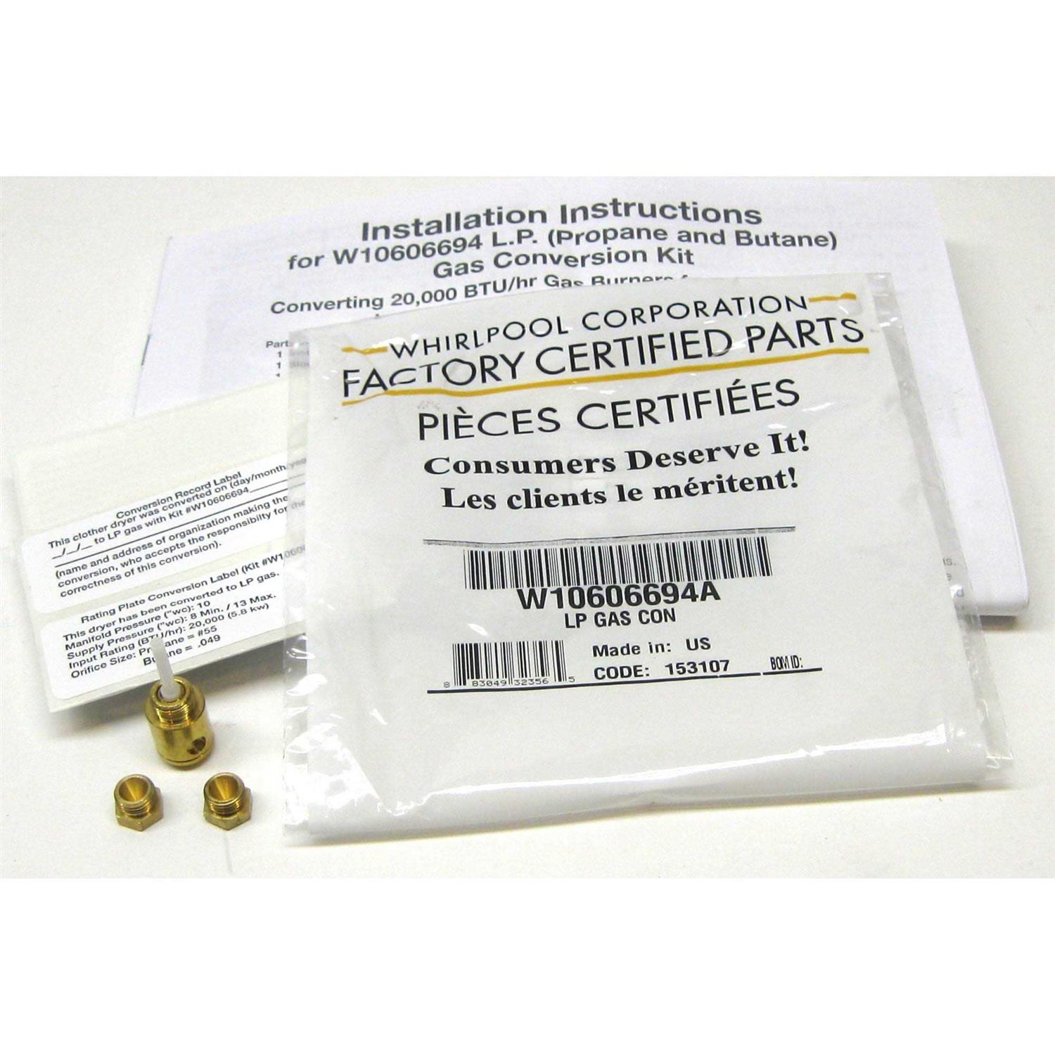 Whirlpool LP Gas Conversion Kit - Image 5