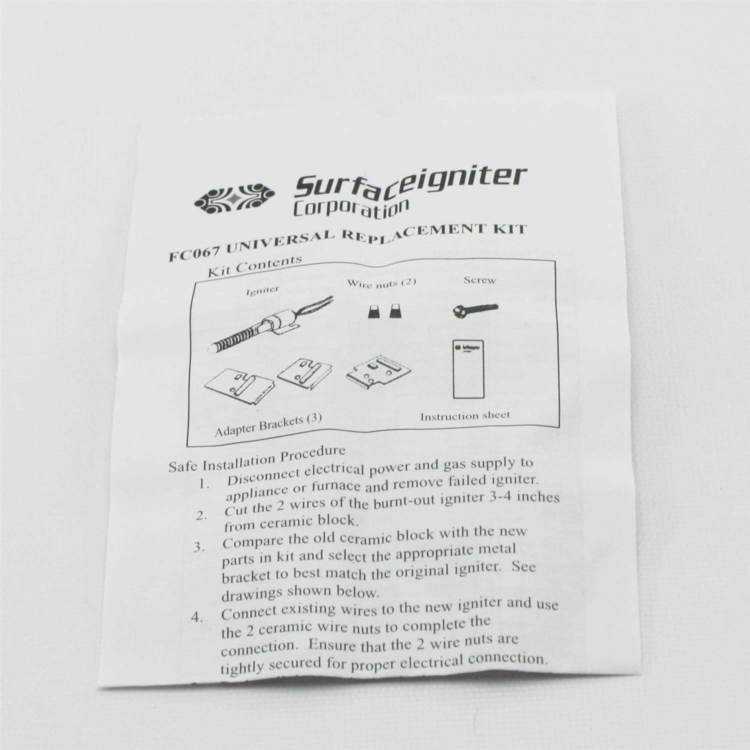 Supco SIG1100 Universal Round Silicon Carbide Igniter Kit - Image 5