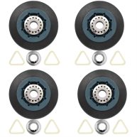 WPW10314173 W10314171 Dryer Drum Support Roller Kit Dryer Drum Rollers Replaces W10314173 8536973 8536974 AP6019303 PS11752609 Suitable for maytag