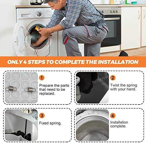 W10400895 Washer Suspension Tub Centering Spring by Beaquicy Replacement for Ken-more Whirlpool Roper Crosley Washing Machine - Image 3