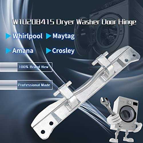 W10208415 Dryer Washer Door Hinge Compatible with Whirlpool/Amana/Maytag/Crosley Front Loader Dryer and Washer Replace # WPW10208415 - Image 4