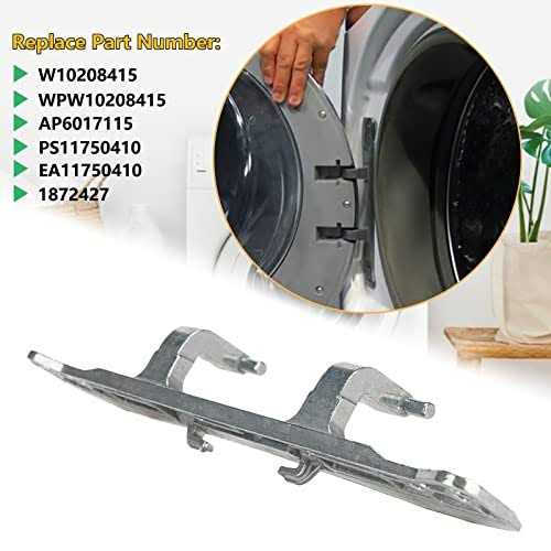 W10208415 Dryer Washer Door Hinge Compatible with Whirlpool/Amana/Maytag/Crosley Front Loader Dryer and Washer Replace # WPW10208415 - Image 5
