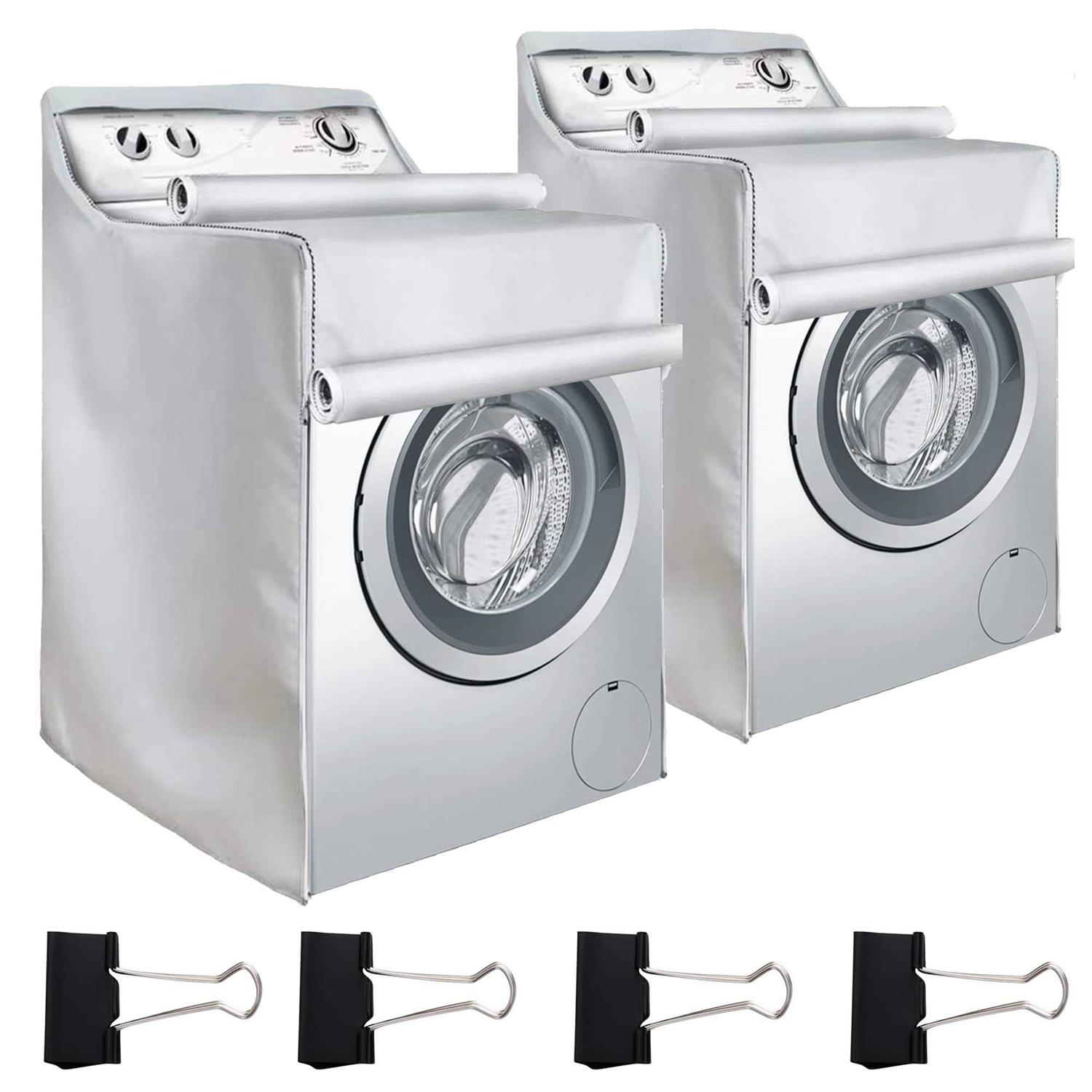 Royxen 2 Pack Washer and Dryer Covers Waterproof Two Zipper Design,Fit for Most Front-loading Machine 29” L X 28” W X 43” H