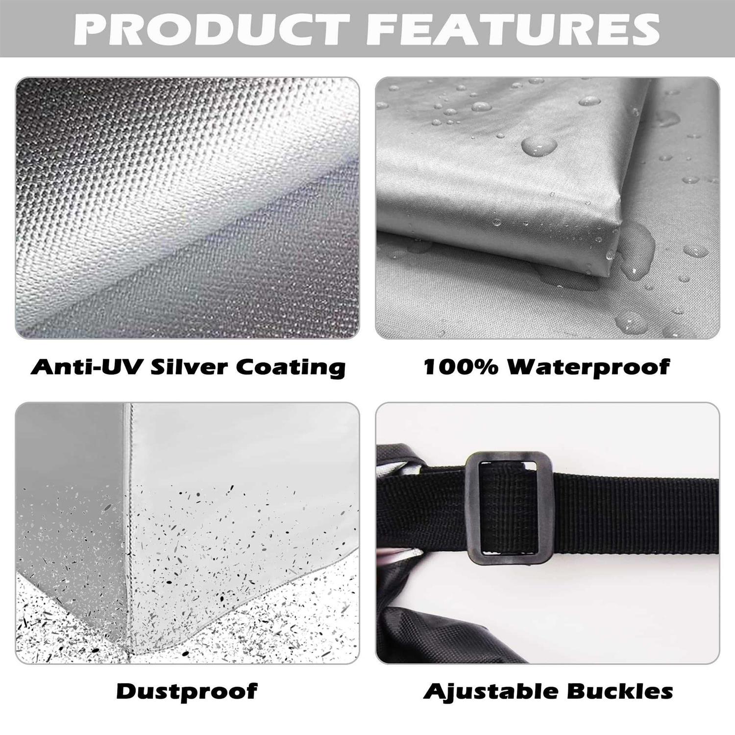 Royxen 2 Pack Washer and Dryer Covers Waterproof Two Zipper Design,Fit for Most Front-loading Machine 29” L X 28” W X 43” H - Image 2