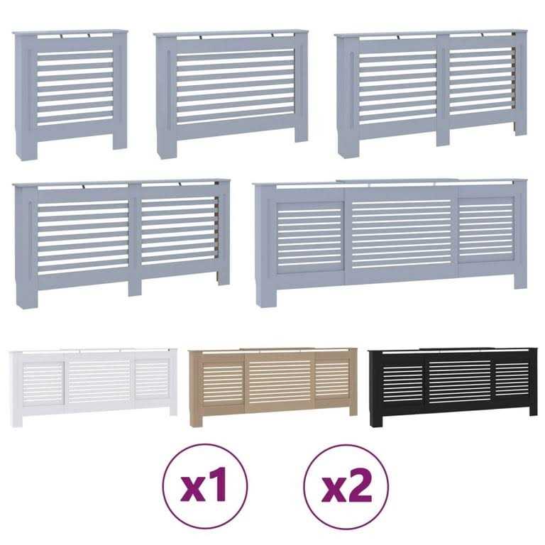 vidaXL Radiator Cover 44.1×7.5×31.9 MDF - Image 4