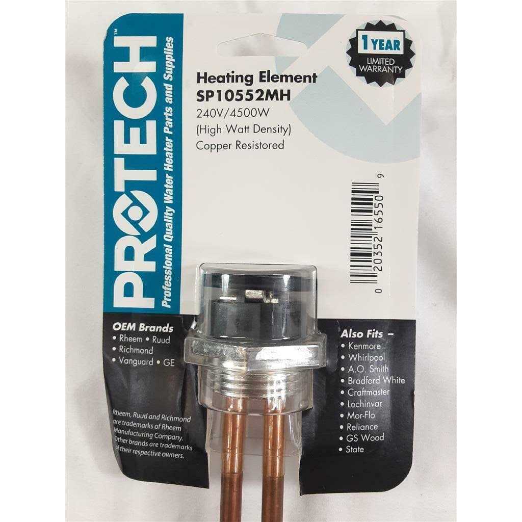 Rheem SP10552MH Element 240V/4500W Copper Resistored Hwd - Image 4