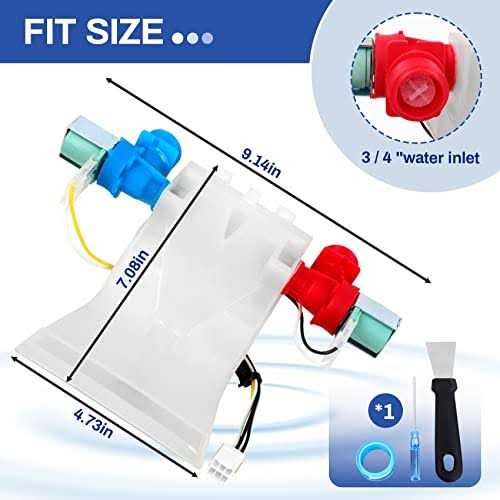 Upgraded W10144820 Washer Water Inlet Valve with Installation Tools,Compatible with whirlpool Washing Machine Replacement Part Replace WPW10144820 - Image 5