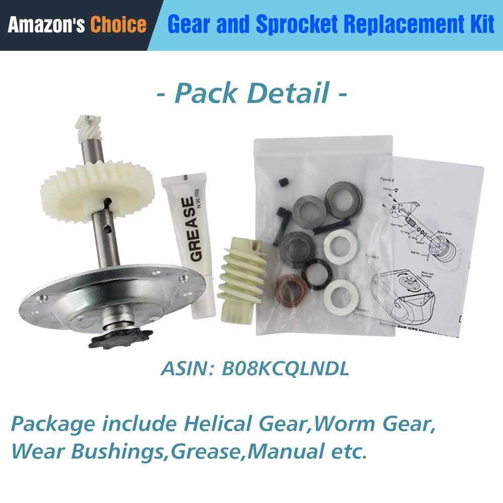 X X-HOUSE Gear and Sprocket Kit 041C4220A Replacement for Liftmaster Chamberlain Sears Craftsman Garage Opener Parts,Include Helical Gear,Worm Gear,Wear - Image 3