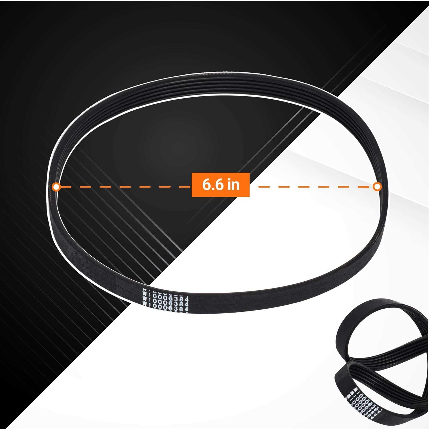 Ultra Durable W10721967 & W10006384 Pulley Clutch Kit with Drive Belt Replacement Part by BlueStars – Exact Fit For Whirlpool Washers - Image 3