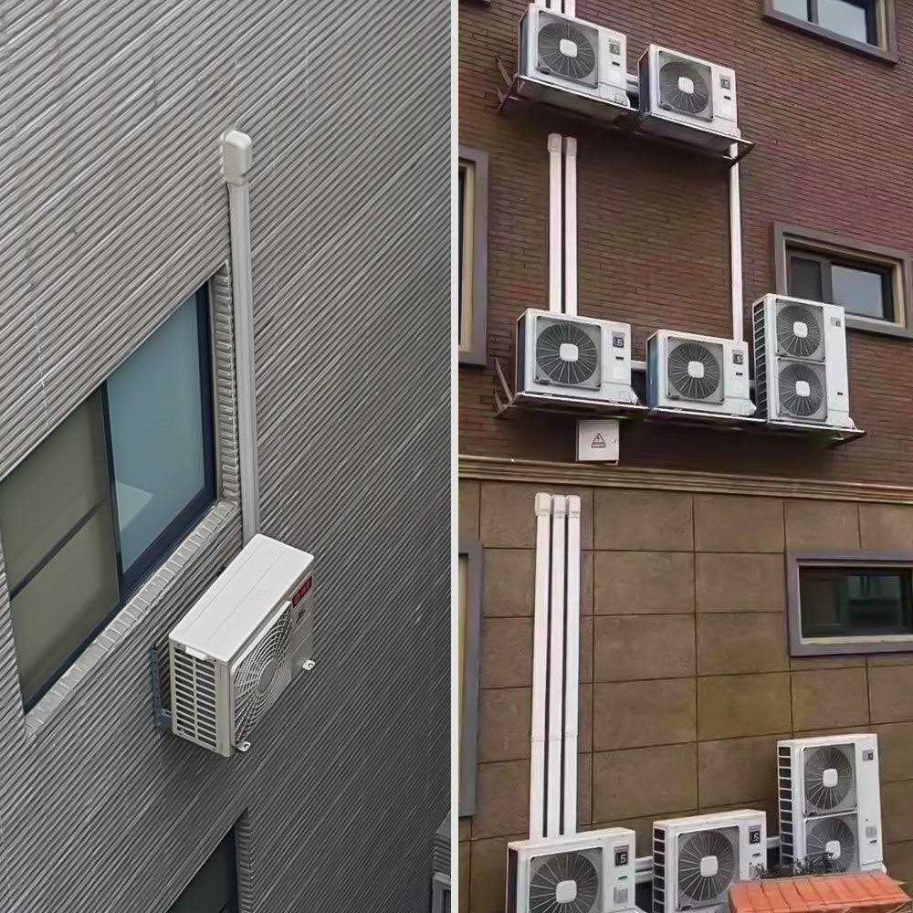 TURBRO 14′ L Decorative PVC Line Cover Kit for Mini Split and Central Air Conditioners - Image 5