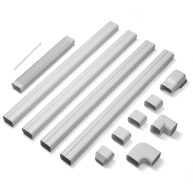 TURBRO 14′ L Decorative PVC Line Cover Kit for Mini Split and Central Air Conditioners