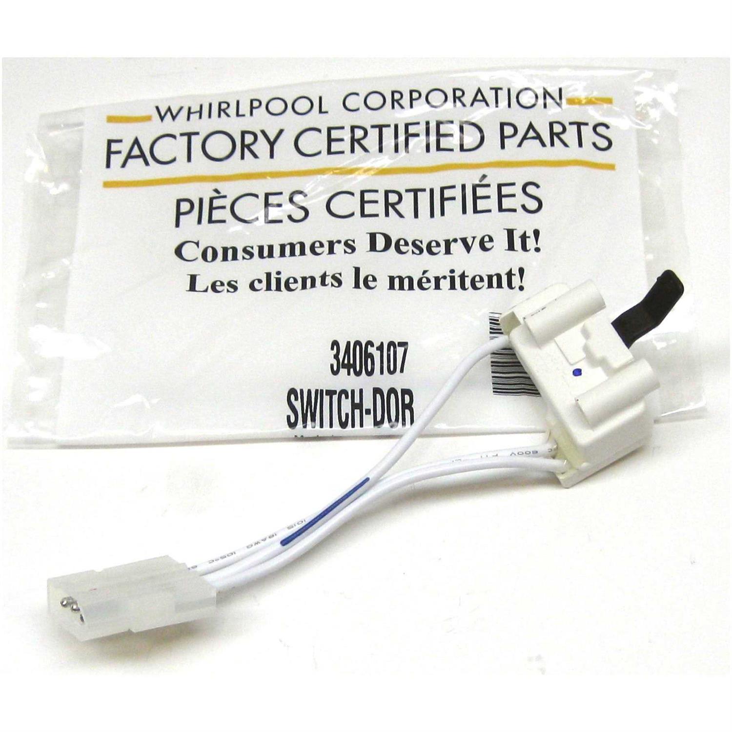 Whirlpool Door Switch,Dryer WP3406107 - Image 4