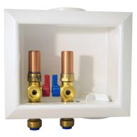 Tectite Washing Machine Outlet Box with Hammer Arrestor FSBBOXWMWH