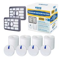 Veva Premium Vacuum Filter Set with 2 Hepa 4 Foam
