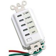 Teklectric Bathroom Fan Auto Shut Off 30-15-10-5 minute Preset Countdown Wall Switch Timer White 30-minute