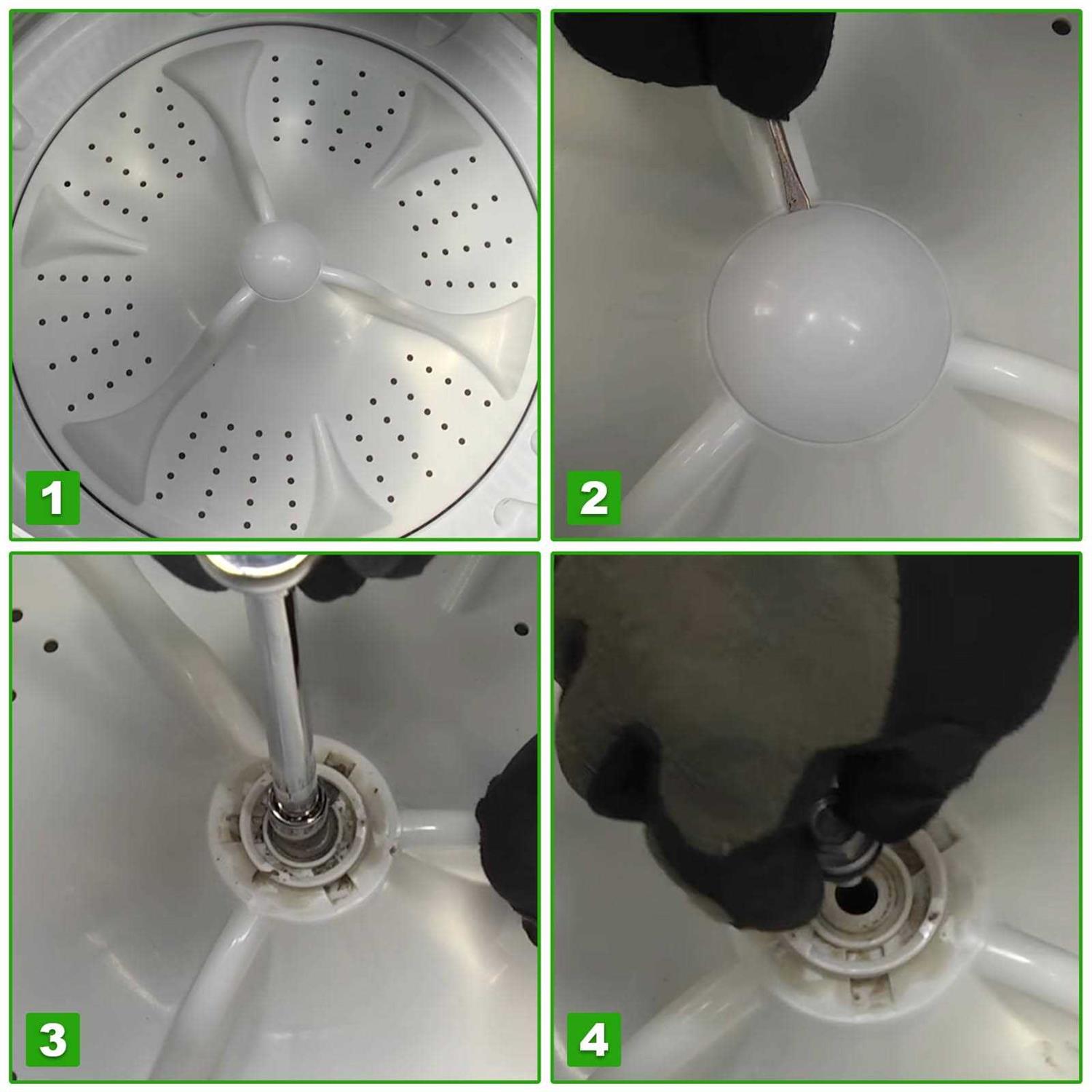 Washer Wash Plate W10902814 with Cap Replacement for Maytag Washer Parts and Whirlpool Washer Agitator W108396887 W10609480 W10834917 - Image 2