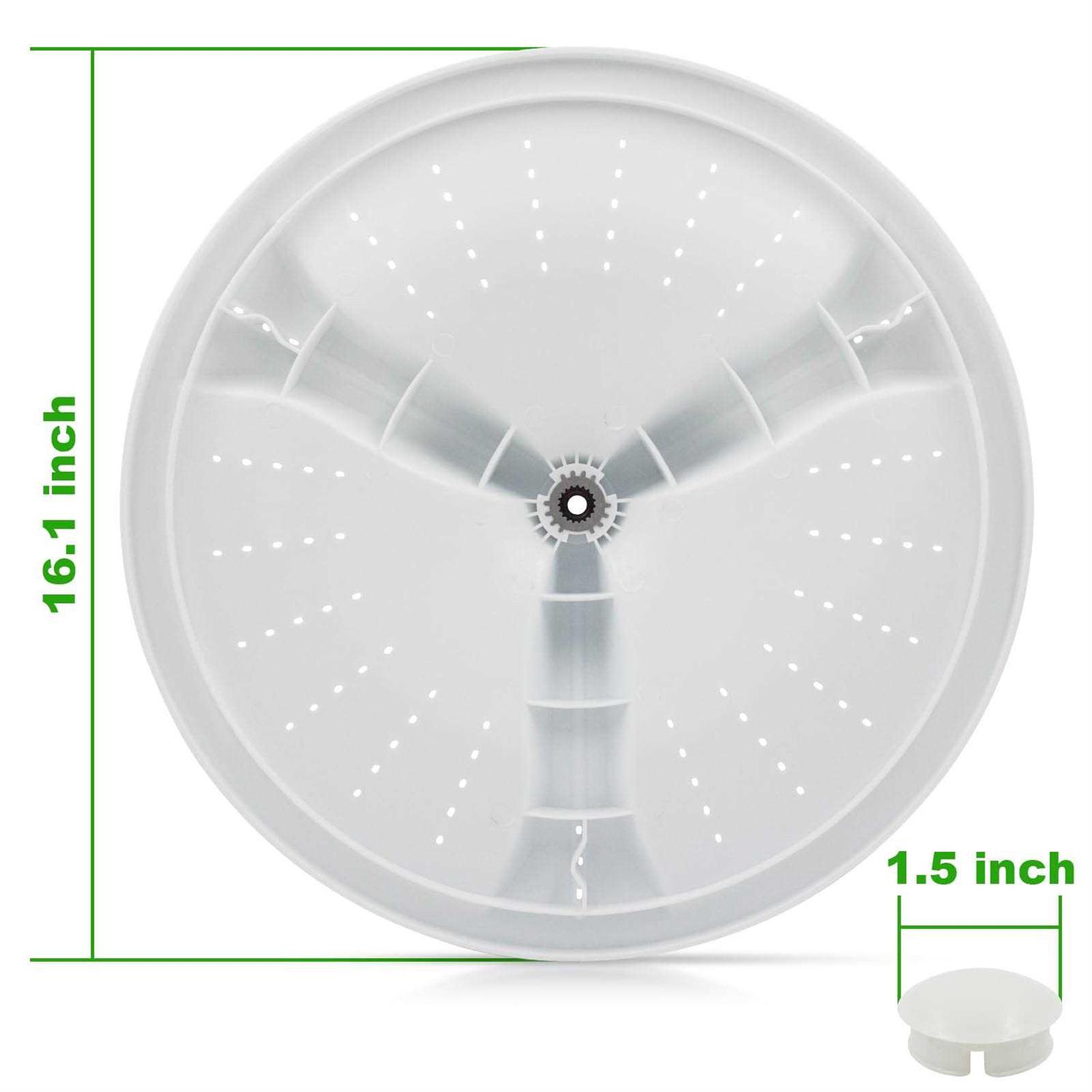 Washer Wash Plate W10902814 with Cap Replacement for Maytag Washer Parts and Whirlpool Washer Agitator W108396887 W10609480 W10834917 - Image 4