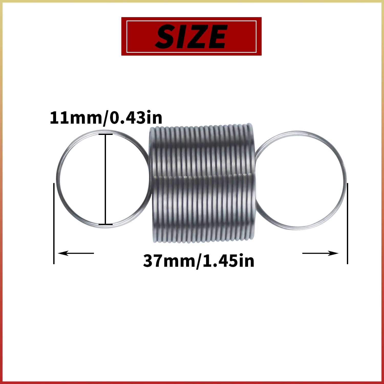 SUUJI W10400895 Tub Centering Suspension Springs 4pcs Washing Machine Replace Parts Compatible with Whirlpool Kenmore Roper Maytag washer Replaces - Image 4