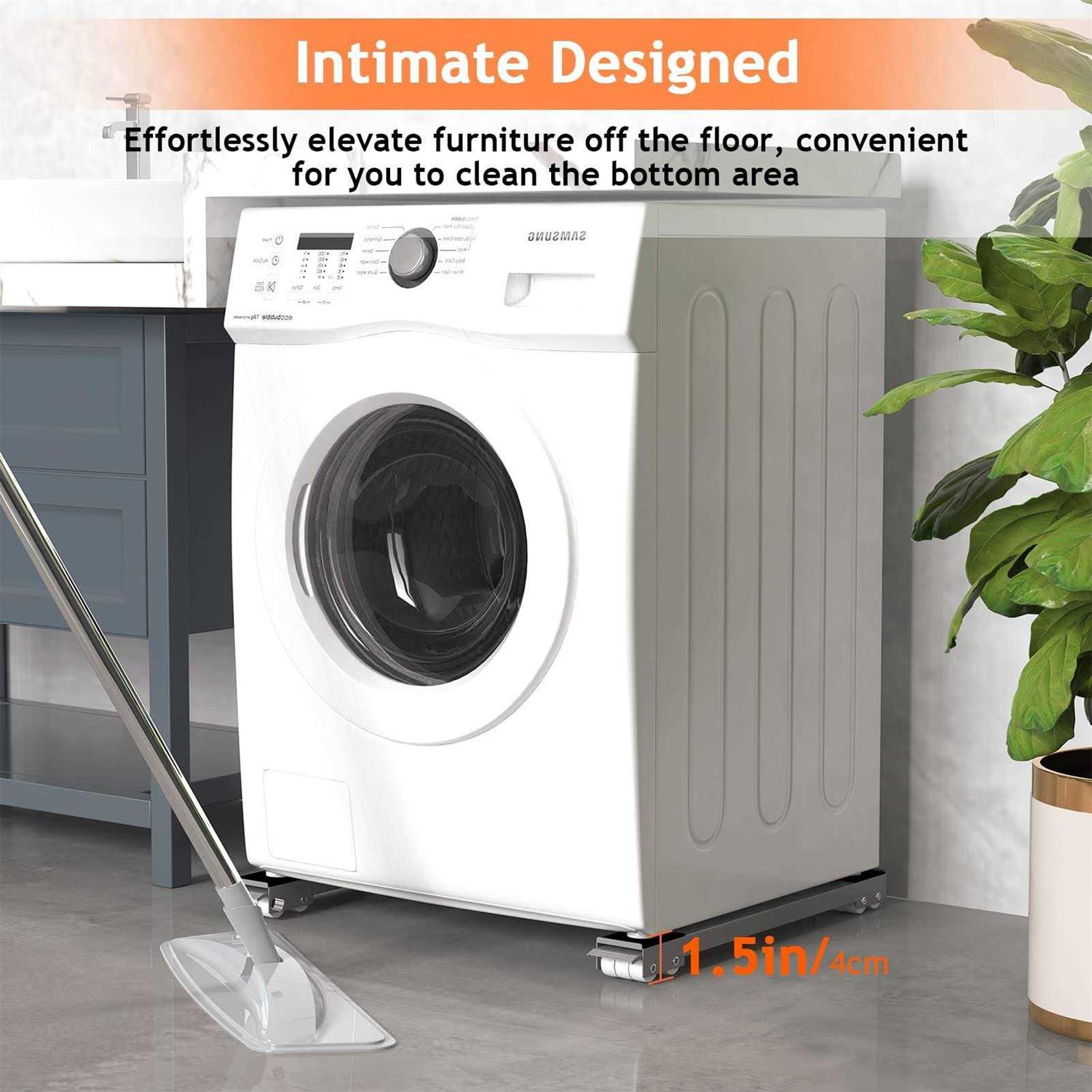 Ronlap Furniture Washing Machine Dolly Extendable Appliance Rollers Refrigerator Heavy Duty - Image 3