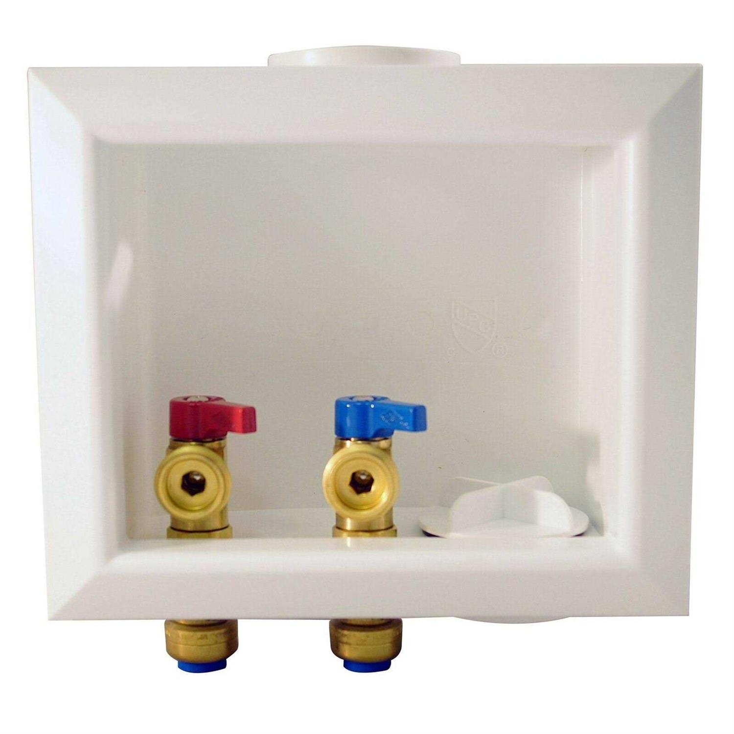 Tectite 1/2 in. Brass Washing Machine Outlet Box FSBBOXWM