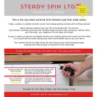 Steady Spin Washing Machine Stabilizer Eliminate Vibration and Noise for Washing Machines and Dryers