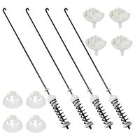 W10780048 Washer Suspension Rods Kit by Techecook Fit for Whirlpool