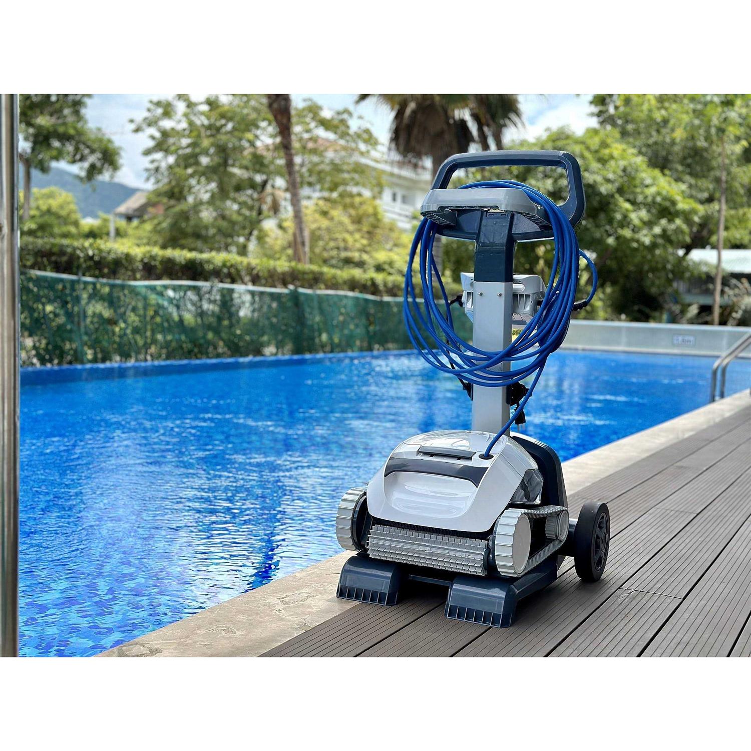 Universal Caddy for Any Robotic Pool Vacuum Cleaner – Pool Vacuum Cleaner Caddy with a Cable & Power Supply Unit Holder – Durable Pool Vacuum - Image 2