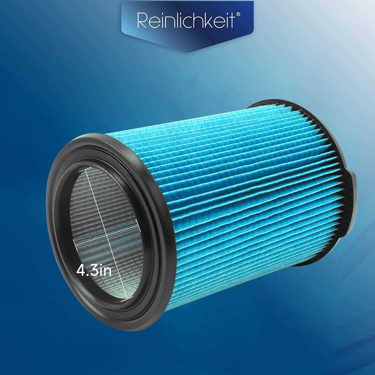 VF5000 3-Layer High-efficiency Fine Dust Replacement Filter for Wet Dry Vac Compatible with WD1450 WD0970 WD1270 WD09700 WD06700 WD1680 WD1851 - Image 3