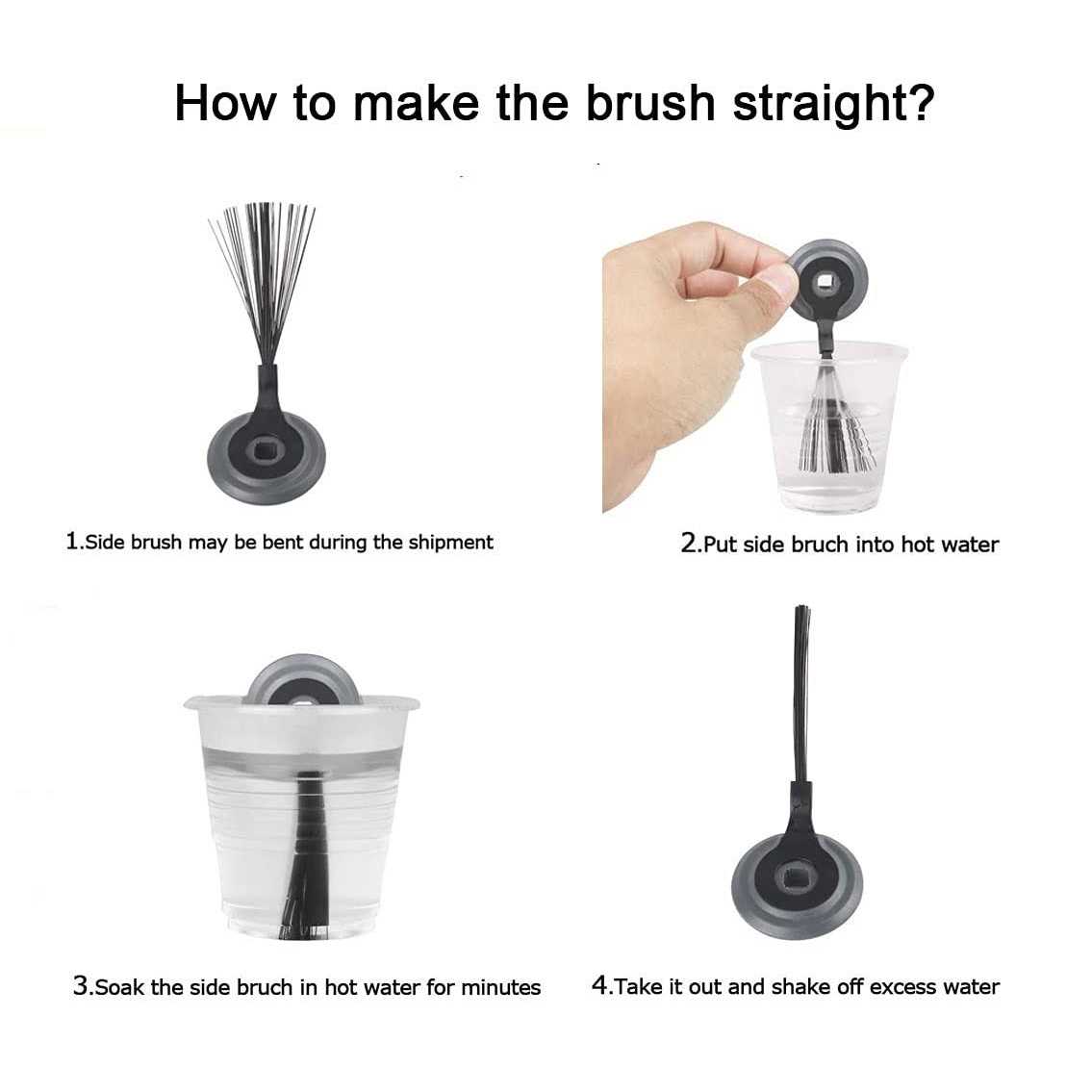 Side Brush for Shark ION Robot Vacuum AV751 AV752 AV753 RV850 RV850BRN RV850WV S87 RV700_N RV720_N RV750_N Robot Vacuum Cleaner Accessory -6 Pack - Image 3